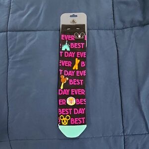 Disney Parks "Best Day Ever" Socks w/ Park Snacks & Icons